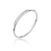 Pierścionek złoty 585 z brylantami 0,05ct obrączka W-509