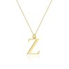 Łańcuszek złoty 585 literka J brylant 0,005ct zawieszka