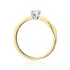 Pierścionek złoty 585 z brylantem 0,15ct zaręczynowy W-484