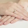 Pierścionek złoty 585 z brylantami 0,25ct W-408 zaręczynowy