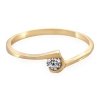 ARTES-Pierścionek z brylantem 0,1ct AB-43 PR. 585