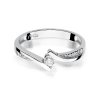 Pierścionek złoty 585 z brylantem 0,17ct zaręczynowy W-177