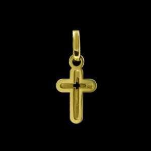KRZYŻYK ZŁOTY 585  9x18,8mm PREZENT