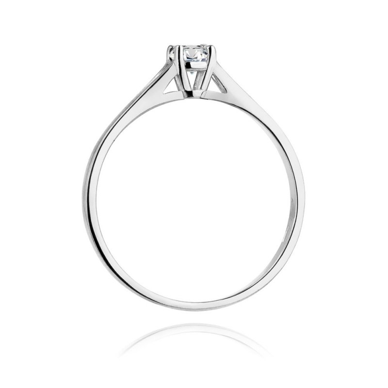 Pierścionek złoty 585 z brylantem 0,20ct zaręczynowy W-240