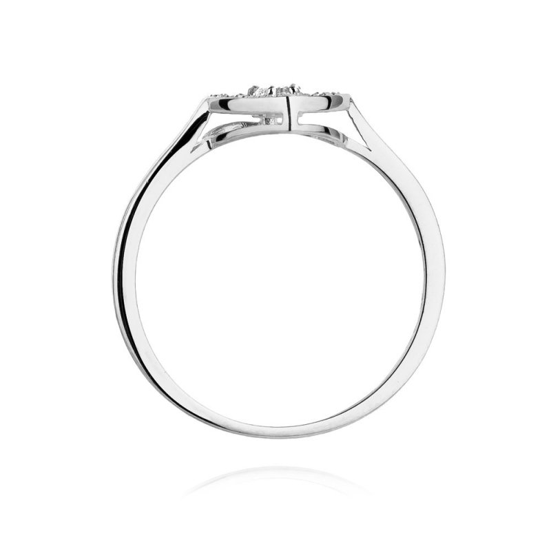 Pierścionek złoty 585 z brylantem 0,19ct zaręczynowy W-442