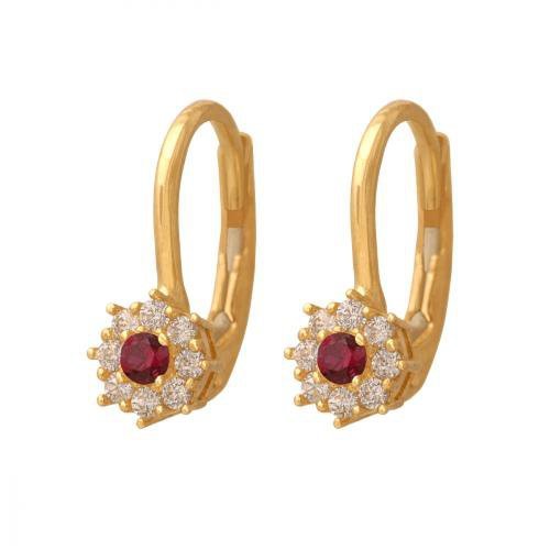 Kolczyki złote 585 wiszące - 37558