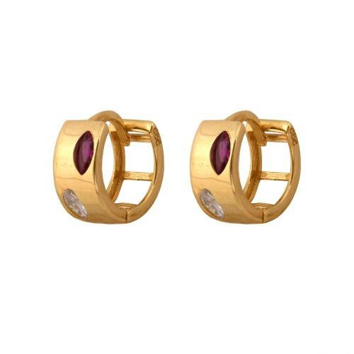 Kolczyki złote 585 koła - 46368