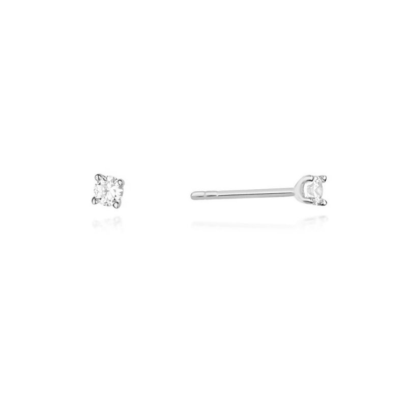Kolczyki złote 585 brylantami 0,08ct KO-66