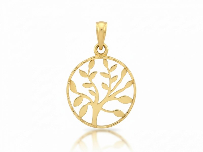 Zawieszka złota 585 drzewko szczęścia drzewo