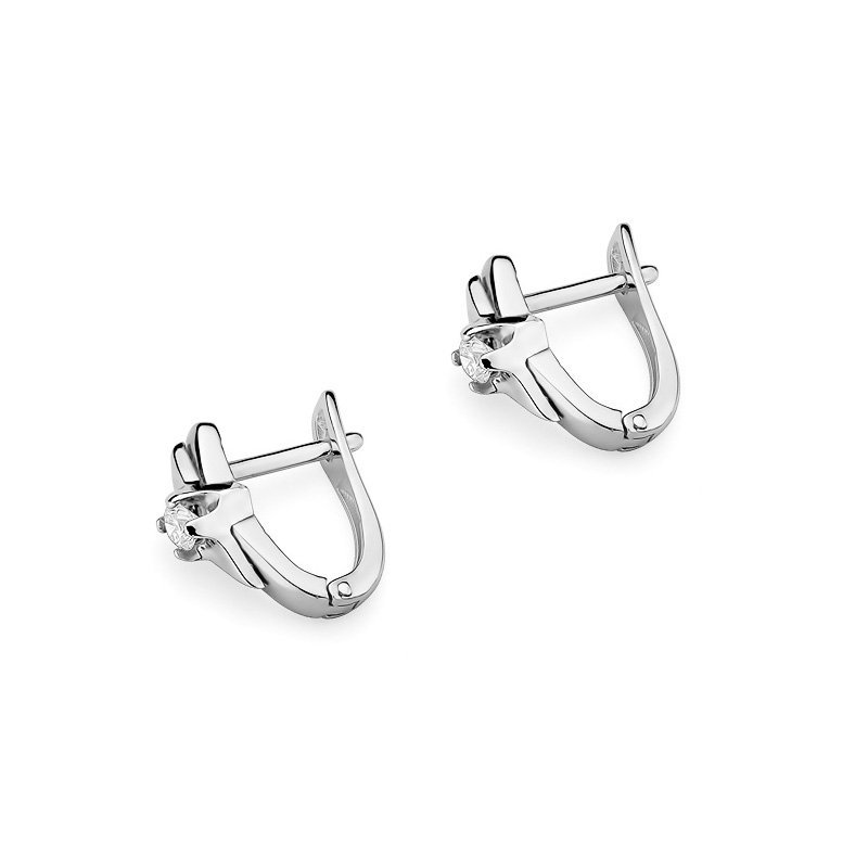 Kolczyki złote 585 z brylantami 0,16ct KO-88 