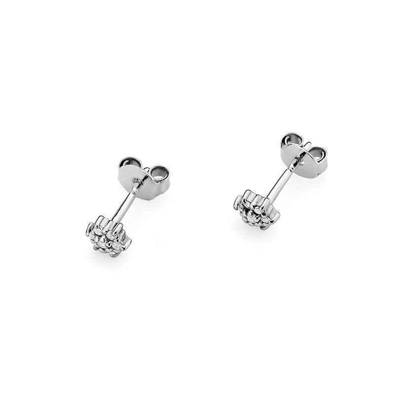 Kolczyki złote 585 brylantami 0,12ct KO-39