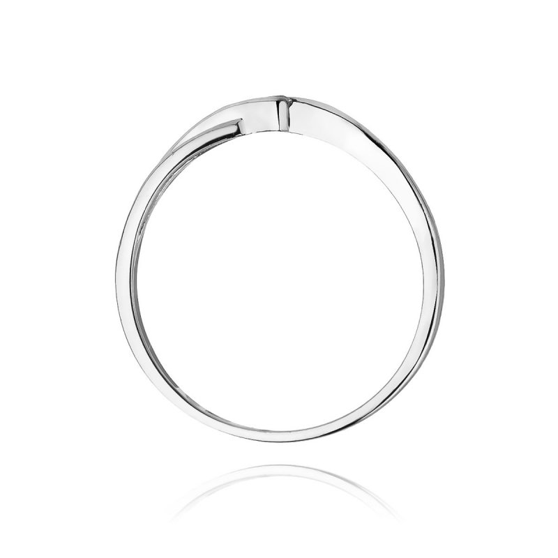 Pierścionek złoty 585 z brylantem 0,04ct zaręczynowy W-191