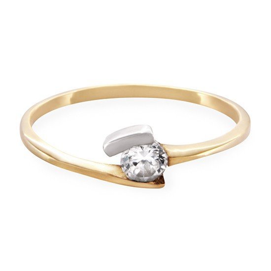 ARTES-Pierścionek z brylantem 0,16ct AB-23 PR. 585