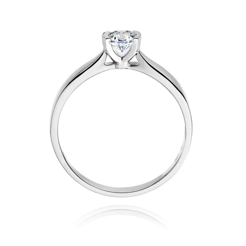 Pierścionek złoty 585 z brylantem 0,25ct W-223b zaręczynowy