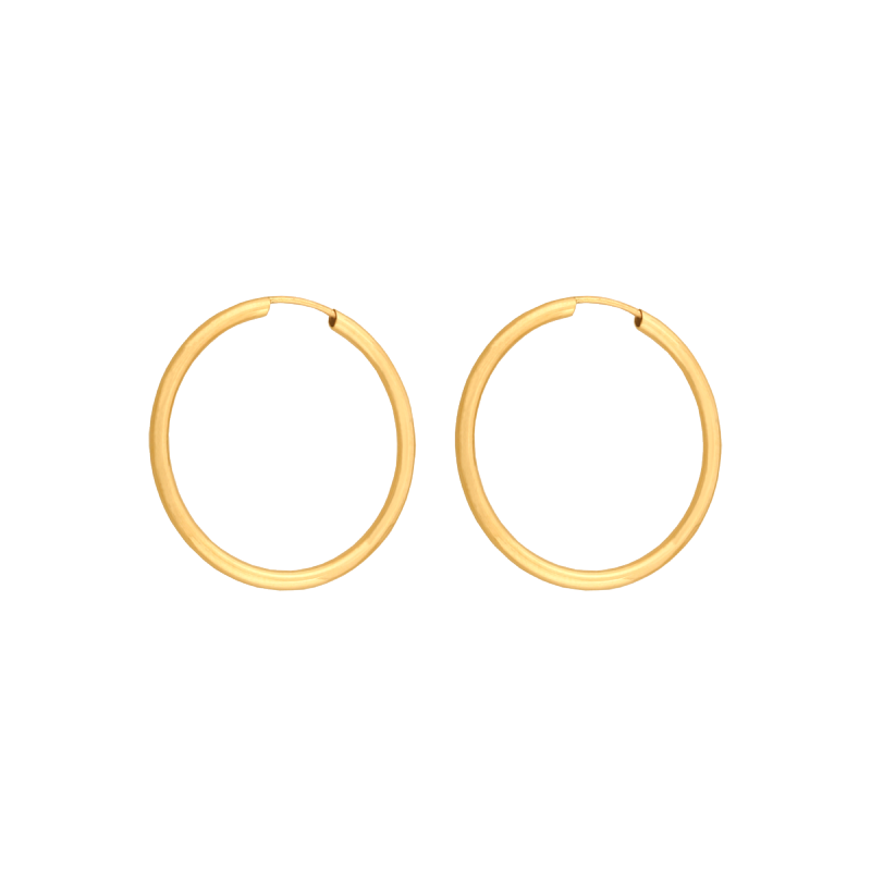 Kolczyki złote 585 koła kółka 18mm szarniry