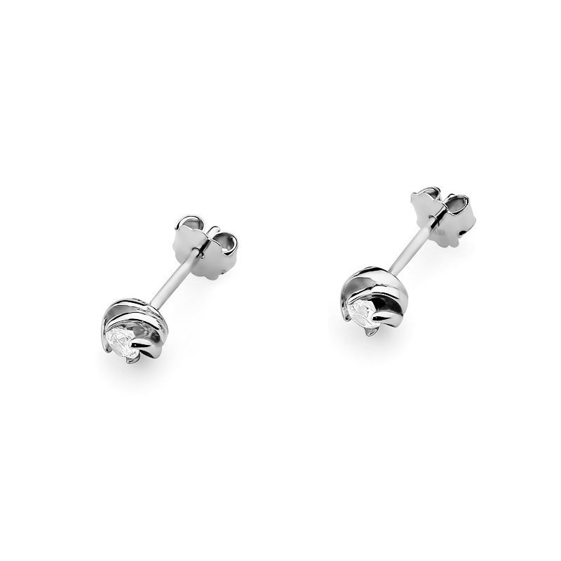 Kolczyki złote 585 brylantami 0,16ct KO-329