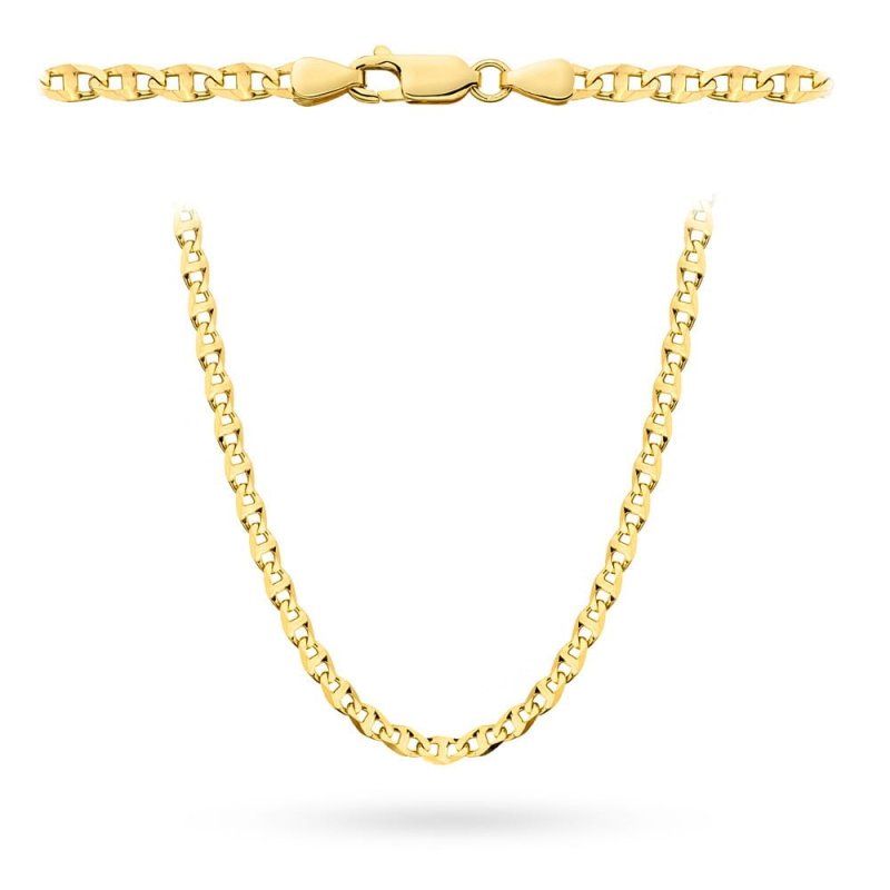Łańcuszek złoty 585 GUCCI pełny 50cm 8.4g