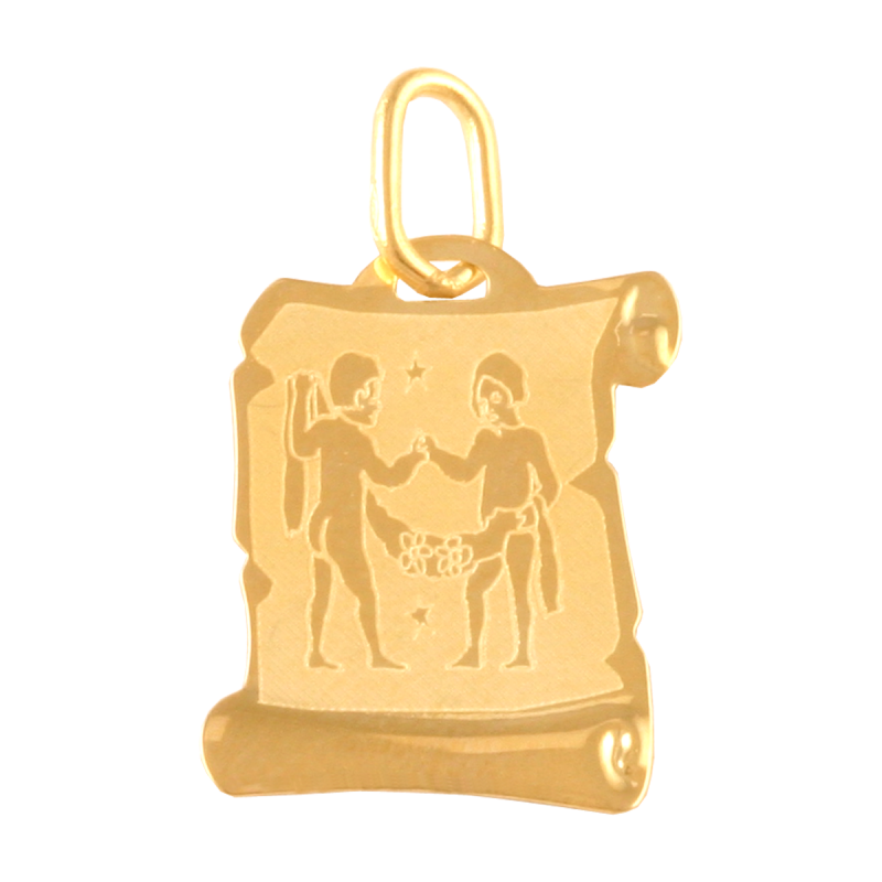 Zawieszka złota 585 znak zodiaku Bliźniaki