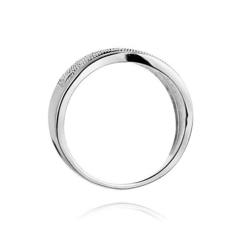 Pierścionek złoty 585 z brylantami 0,18ct zaręczynowy W-416