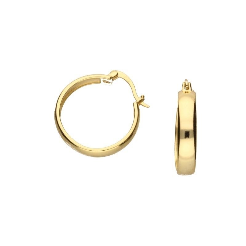 KOLCZYKI SREBRNE 925 POZŁACANE KÓŁKA KOŁA 20mm