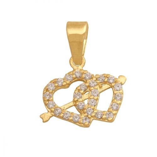 Zawieszka złota 585 serce, serduszko - 26089