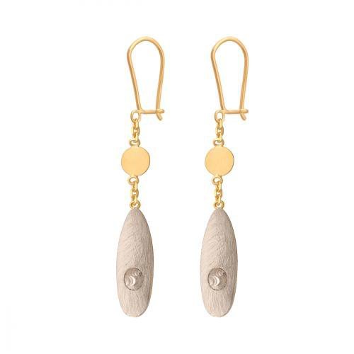 Kolczyki złote 585 wiszące - 38942