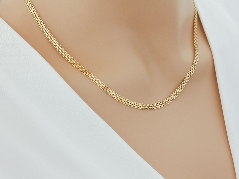 ZŁOTY ŁAŃCUSZEK 585 BISMARK 3,5mm