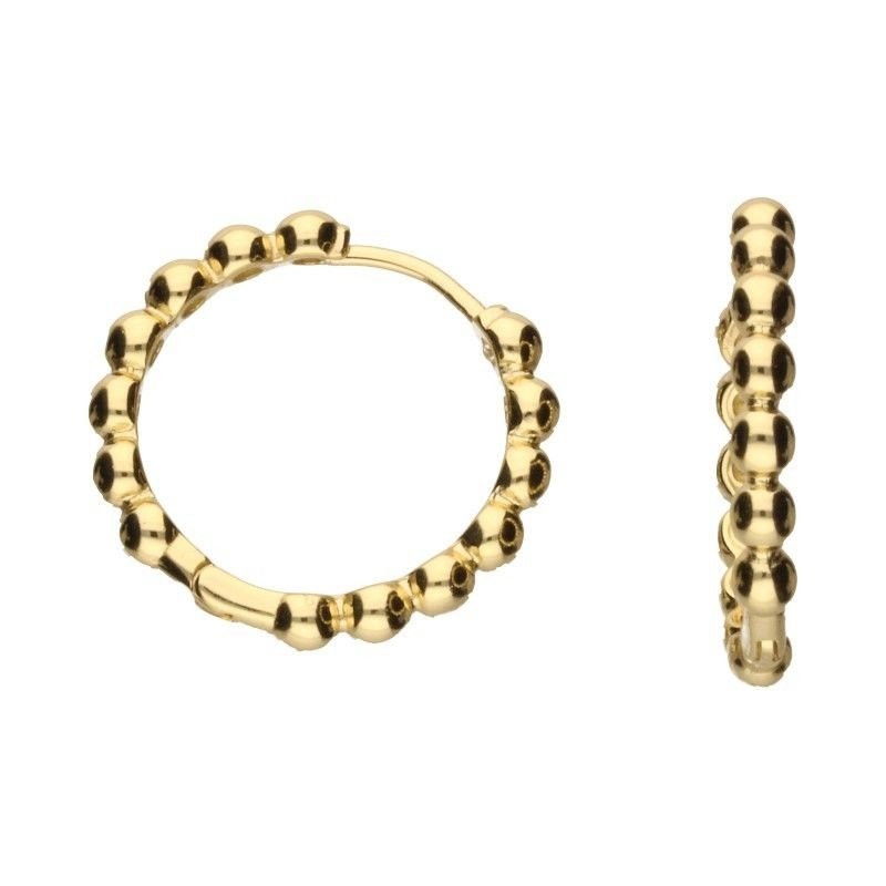 KOLCZYKI SREBRNE 925 POZŁACANE KÓŁKA KOŁA KREOL 20mm