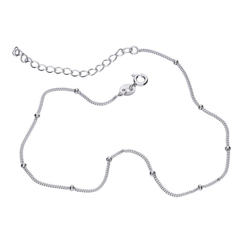 Bransoletka srebrna 925 na nogę KULECZKI