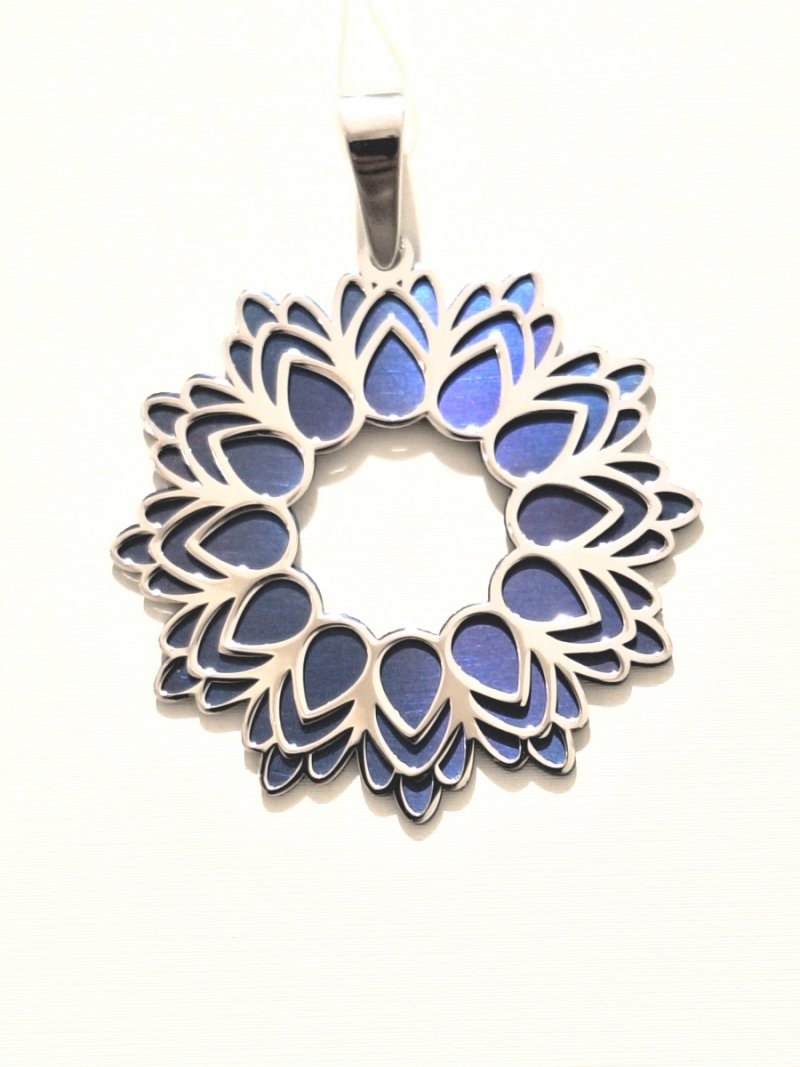 WISIOREK ZAWIESZKA TYTAN I SREBRO 925 ORYGINALNY