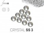 Cyrkonie Swarovski SS3 Crystal srebrne 50 sztuk