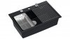 Quadron Marc zlewozmywak kuchenny czarny/pure carbon zestaw 6w1