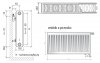 Purmo CV22 600x500 Grzejnik panelowy pokojowy