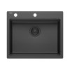 Quadron Kurt 110 zlew kuchenny granitowy czarny mat 59,5x50 cm