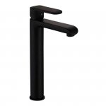 Bateria umywalkowa czarna stojąca wysoka Siros TREND