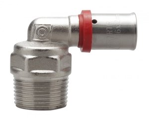 Kolano Zaciskane Pex 25x3/4 GZ zaprasowywane mocne