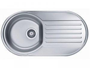 Zlewozmywak Alveus Form 40 84x44 cm 1-komorowy INOX +syfon