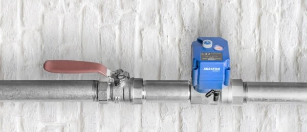 Auraton Water Stop Set 3/4&quot; elektrozawór do wody z czujnikiem zalania  Gw/Gw 