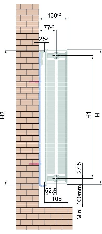 Diamond DV22 600x400 grzejnik panelowy Design
