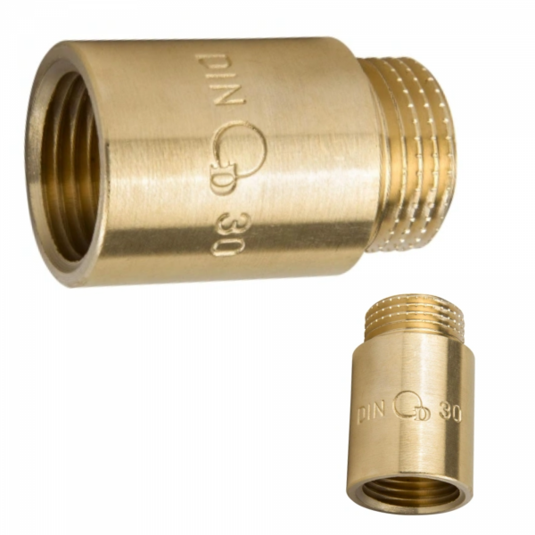 Przedłużka Mosiężna 1/2"  1 cm