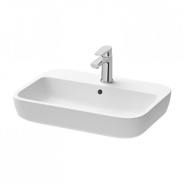 Umywalka Cersanit Caspia 60 Square Ceramiczna prostokątna nablatowa