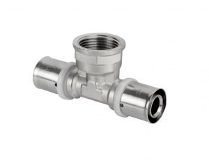 Trójnik zaciskany Pex 16x1/2x16 GW zaprasowywany