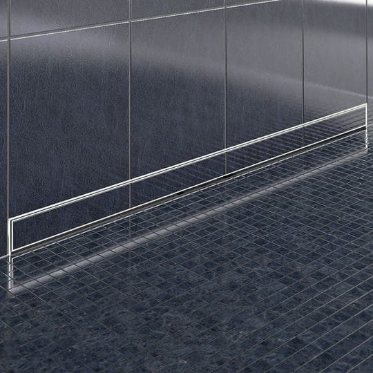 Odpływ liniowy ścienny 80 cm odwodnienie liniowe Flow 800 stal nierdzewna