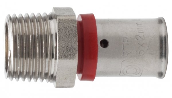 Złączka zaciskana Pex 20x1/2&quot; GZ zaprasowywana mocna