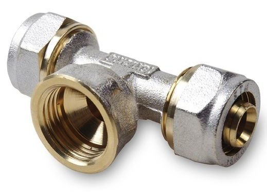 Trójnik Pex 16x3/4&quot; GW Alupex skręcany z gwintem wewnętrznym