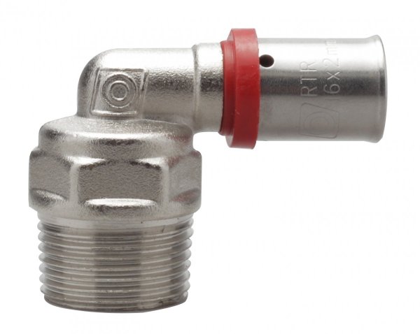 Kolano Zaciskane Pex 25x3/4 GZ zaprasowywane mocne