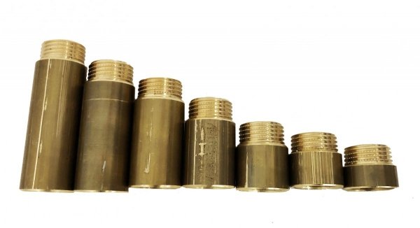 Przedłużka mosiężna 1/2&quot; 20 mm 25 bar wzmocniona