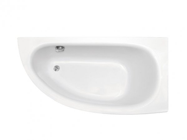  Wanna narożna Besco Milena 150x70 Asymetryczna Prawa Akrylowa Biała 70x150 cm