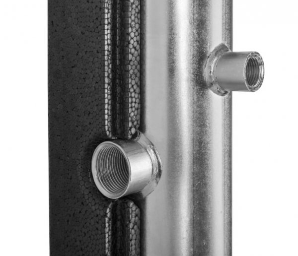 Sprzęgło hydrauliczne z rozdzielaczem do dwóch obiegów 60 kW 1&quot; DN 25 ocieplone