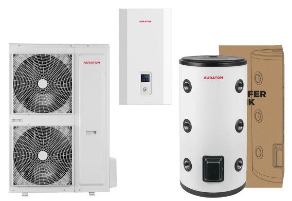 Auraton Tivano 16 kW pompa ciepła SPLIT Toshiba + zbiornik buforowy INOX